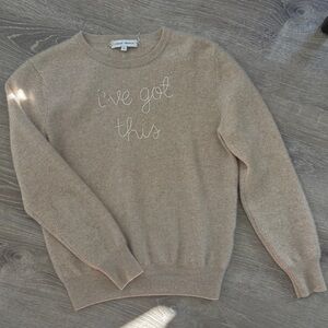 Jane & Delancey Beige Crew Neck Sweater